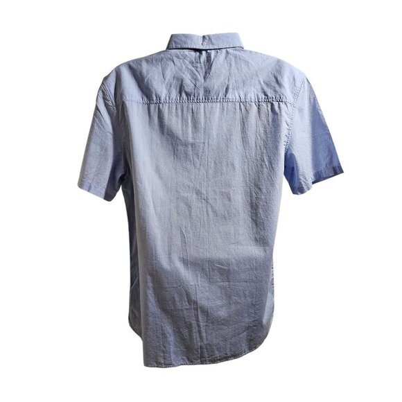 NWT DC Shoes Light Blue Short Sleeve Oxford Shirt XL - Picture 2 of 10